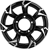Диск литой 15x5.5J  5x139.7 KHW1505 (Jimny) Black-FP Khomen Wheels  ET-20 / 108.1