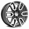 Диск литой 17x8.0J  6x139.7 KHW1723 (Toyota LC Prado/Lexus GX) Gray-FP Khomen Wheels  ET25 / 106.1