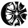 Диск литой 15x6.0J  4x100 KHW1503 (Vesta) Black-FP Khomen Wheels  ET50 / 60.1